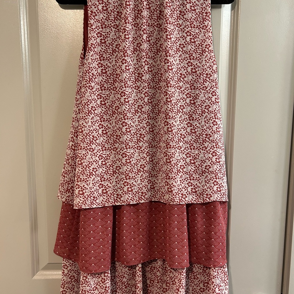 Tularosa Red and White Floral Midi Dress - Picture 5 of 5
